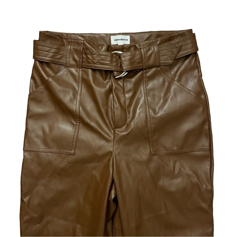 Revolve Superdown Medium Chanice Buckle Faux Leat… - image 4